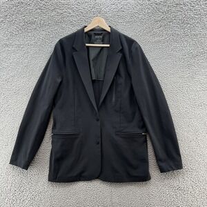 Paskho Sport Coat Mens Medium Black Slim Fit Technical Travel Blazer